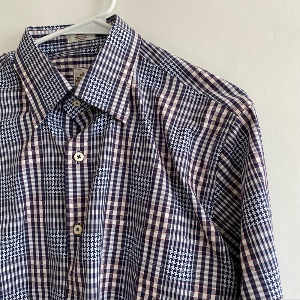 Peter Millar Plaid Button Down Size Medium - image 4